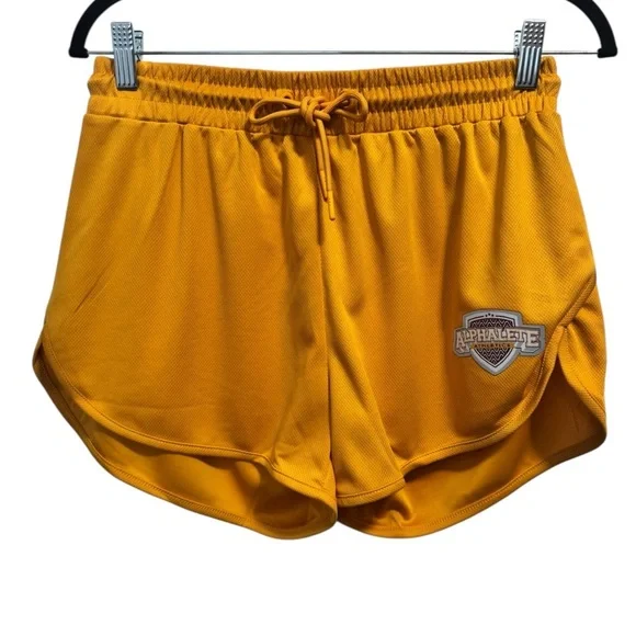 Alphalete Varsity Shorts Orange - Picture 2 of 9